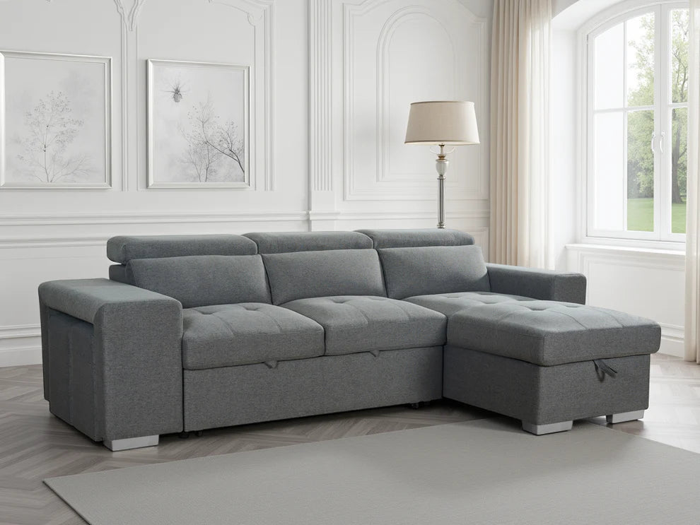 Artemis - 3 seater - Universal Sofabed Grey
