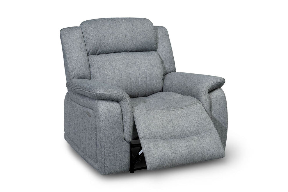 Linden Electric Recliner Sofa Grey Armchair