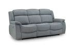 Linden Electric Recliner Sofa Grey 3 Seater