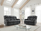 Alva Electric Recliner Sofa Black 3+2 Set