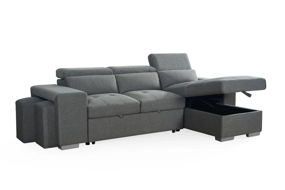 Artemis - 3 seater - Universal Sofabed Grey