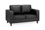 Box Sofa Black 2 Seater