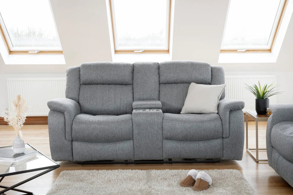 Linden Electric Recliner Sofa Grey 3+2 Set