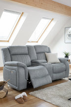 Linden Electric Recliner Sofa Grey 3+2 Set