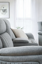 Linden Electric Recliner Sofa Grey 3+2 Set