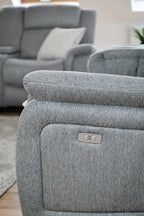 Linden Electric Recliner Sofa Grey 3+2 Set