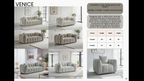 Venice Sofa Mocha 2 Seater