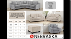 Nebraska Sofa Slate 2 Seater