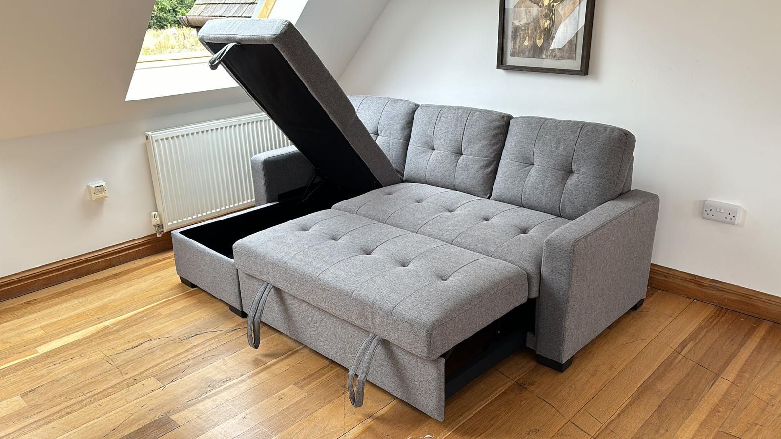 Alder corner sofa-bed 3 seater