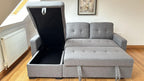 Alder corner sofa-bed 3 seater